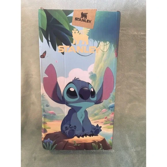 Stanley Disney Stitch 40oz Quencher H2.0 FlowState Tumbler Blue Limited Edition - Picture 2 of 3